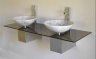 Granit oder Marmor Waschbecken Waschplatz Mod. Mainau-Duplex